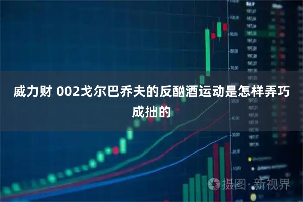 威力财 002戈尔巴乔夫的反酗酒运动是怎样弄巧成拙的